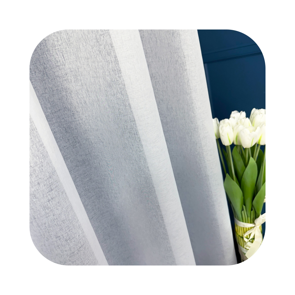 Chambray Linen Voile Fabric | Drop 300cm