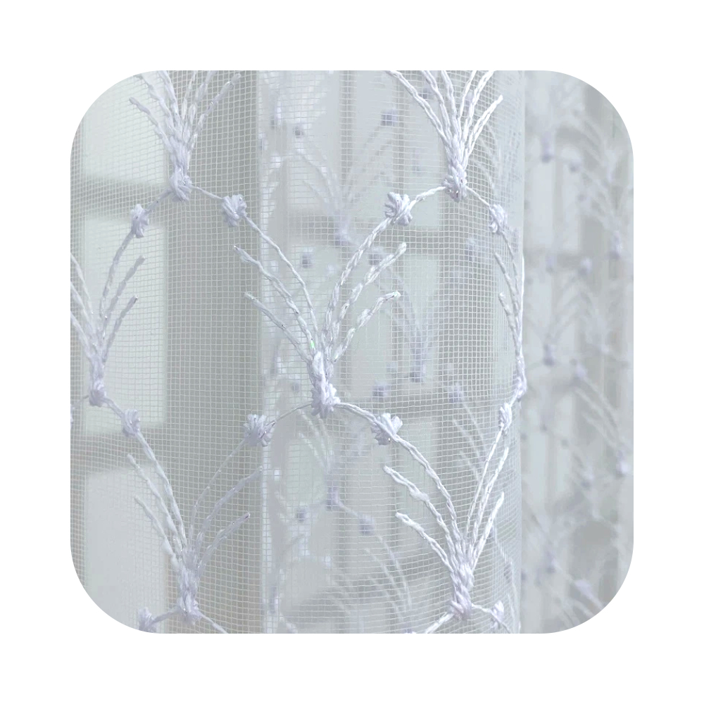 Fantasy Net Curtain Fabric | Drop 280cm