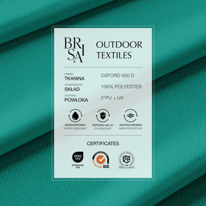 Oxford 600d UV - Marine Sea Blue